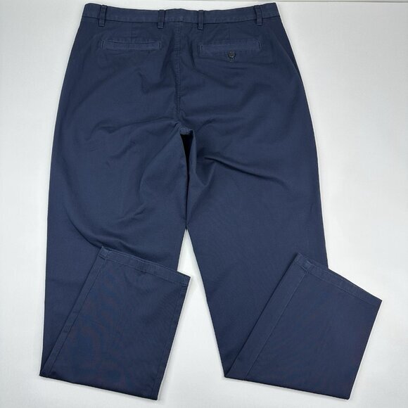 Everlane Uniform Men Navy The Cotton Pleated‎ Minimalist Career Pant W33-35/L30 - Picture 5 of 14